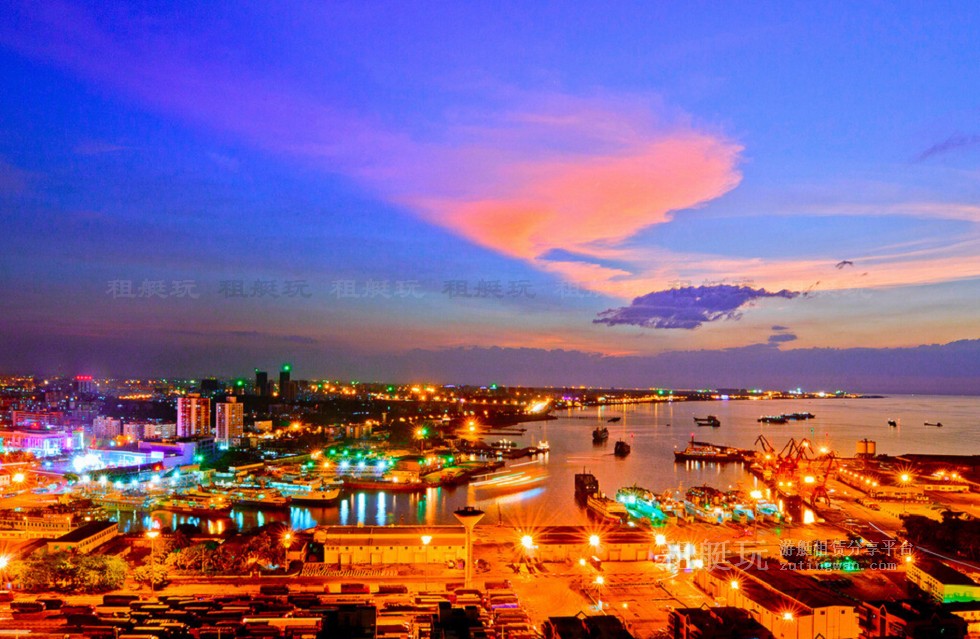 新埠島國(guó)際游艇碼頭→白沙門公園→世紀(jì)大橋→萬(wàn)綠園→秀英港→西海岸會(huì)展中心